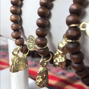 30 wood beaded prayer bracelets wholesale